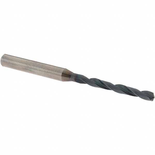 Jobber Length Drill Bit: 3.90 mm (0.1535) Dia, 140 deg, Solid Carbide