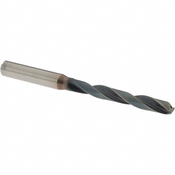 Jobber Length Drill Bit: Letter F (0.2570) Dia, 140 deg, Solid Carbide