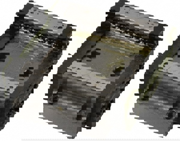 59mm L x 68mm W x 18mm H, 26mm Transverse Hole Spcg, 53mm Lateral Hole Spcg, 4 Way HRW Block