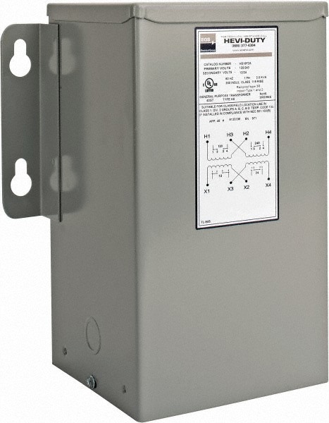 120/240 Input Volt, 12/24 Output Volt, 60 Hz, Buck Boost Transformer