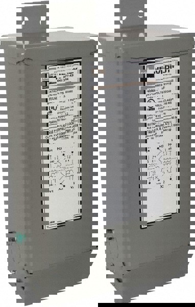 1 Phase, 240-480 Volt Input, 120/240 Volt Output, 60 Hz, 1 kVA, General Purpose Transformer
