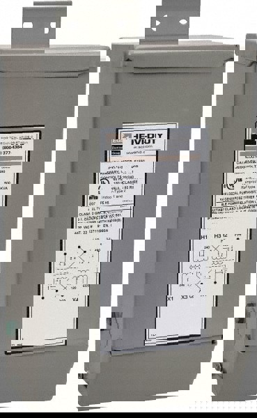 1 Phase, 240-480 Volt Input, 120/240 Volt Output, 60 Hz, 0.5 kVA, General Purpose Transformer