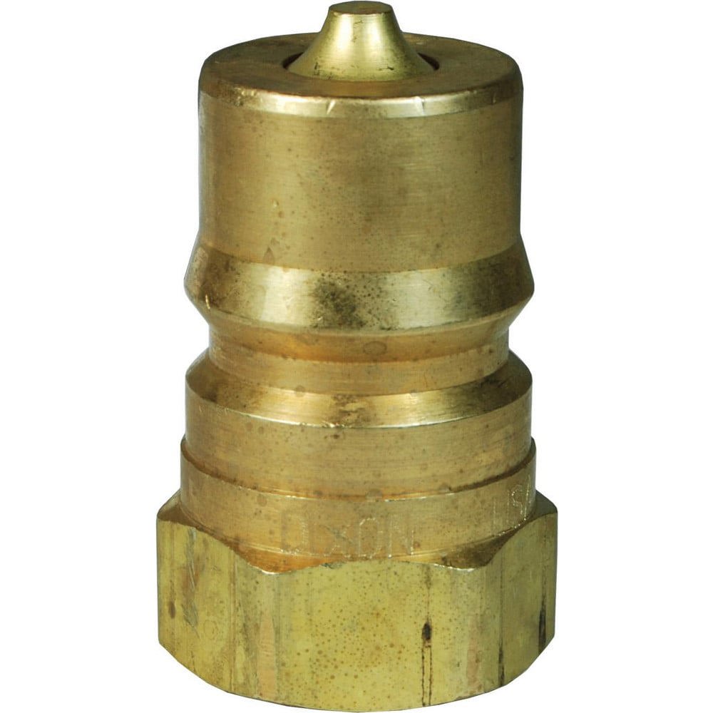 Hydraulic Hose Fittings & Couplings; Type: HS-Series ISO-B Steam Interchange Female Plug ; Fitting Type: Female Plug ; Hose Inside Diameter (Decimal Inch): 1.0000 ; Hose Size: 1 ; Material: Brass ; Thread Type: NPTF