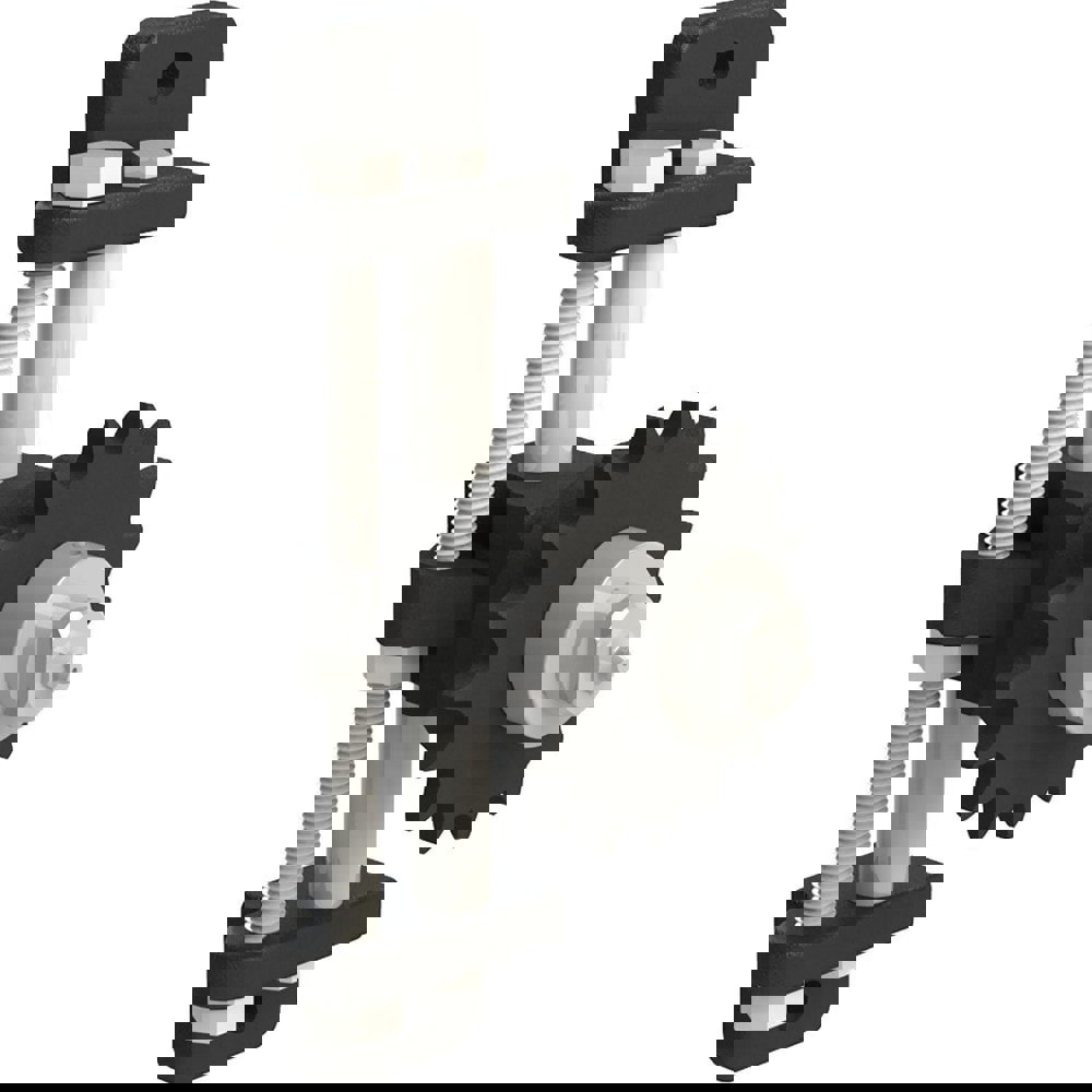 Drive Tighteners, Idlers & Aligners; Product Type: Screw Adjustment Tensioner ; Material: Cast Iron ; Overall Width: 2 ; Mounting Hole Diameter: 0.3750 ; Bore Diameter: 0.3750 ; Overall Diameter: 5.500