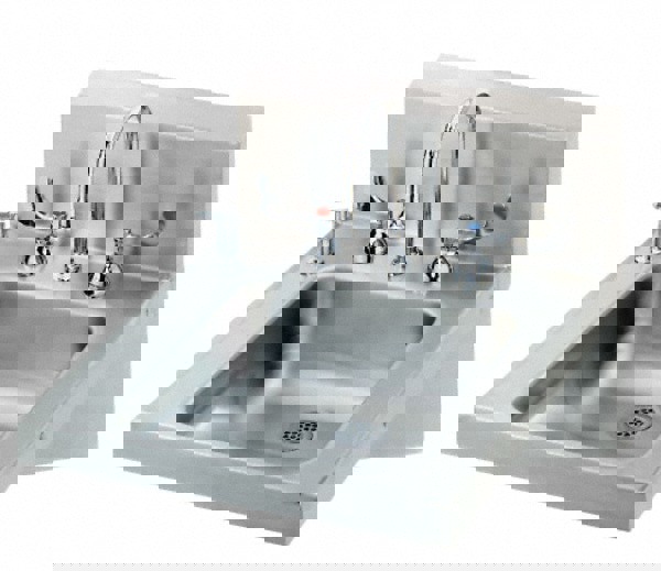 ADA Lavatory Sink: Wall Mount, 304 Stainless Steel