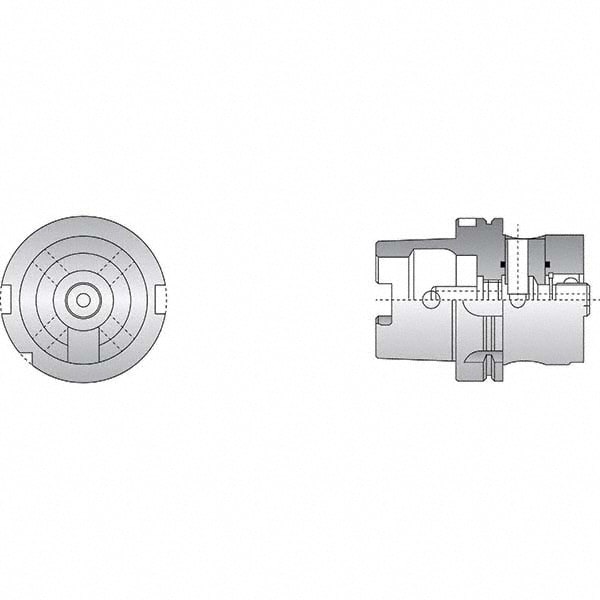 80mm Diam Radial Clamp HSK Modular Reamer Body