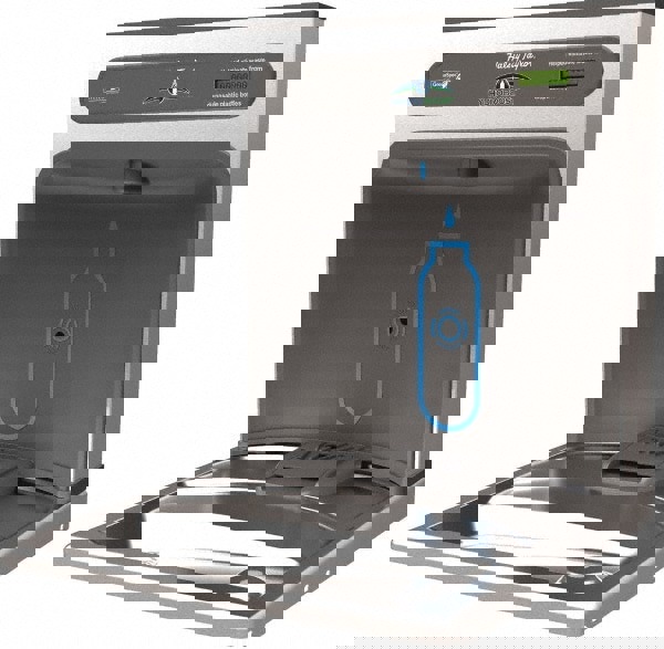 Floor Standing Water Cooler & Fountain: 8 GPH Cooling Capacity