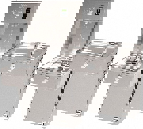 Floor Standing Water Cooler & Fountain: 8 GPH Cooling Capacity