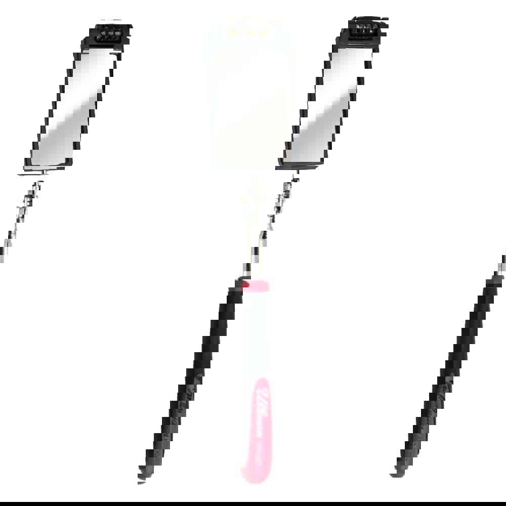 Telescoping Inspection Mirror: Rectangular, Glass Mirror