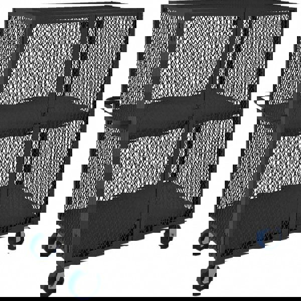 Mesh Security Truck: 2,000 lb Capacity, 2 Shelf