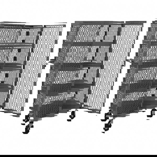 Mesh Security Truck: 2,000 lb Capacity, 4 Shelf