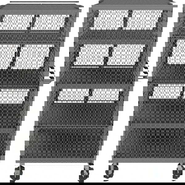 Mesh Security Truck: 2,000 lb Capacity, 4 Shelf