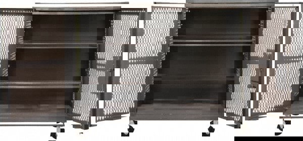 Steel Mesh Security Truck: 2,000 lb Capacity, 2 Shelf