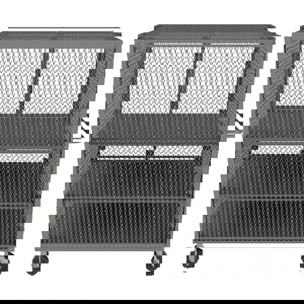 Mesh Security Truck: 2,000 lb Capacity, 3 Shelf