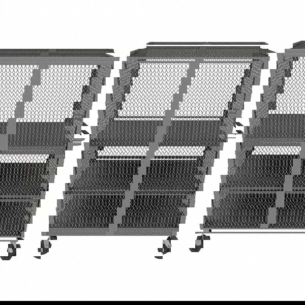 Mesh Security Truck: 2,000 lb Capacity, 3 Shelf