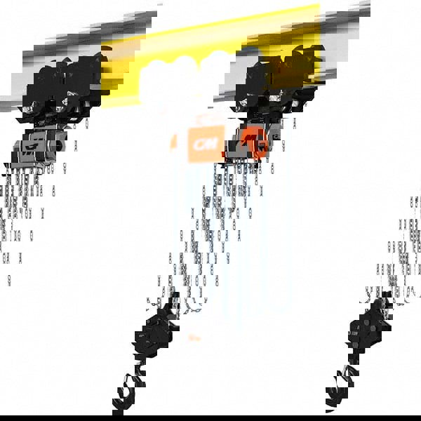 33,069 Lb Capacity, 15' Lift Height, Manual Chain Hoist