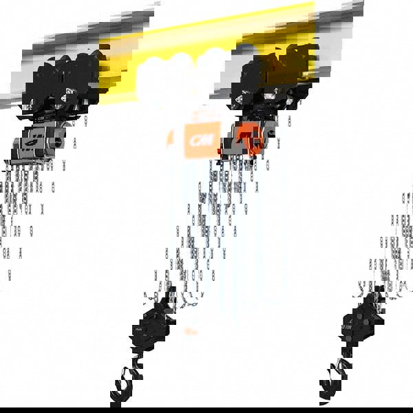 44,092 Lb Capacity, 20' Lift Height, Manual Chain Hoist