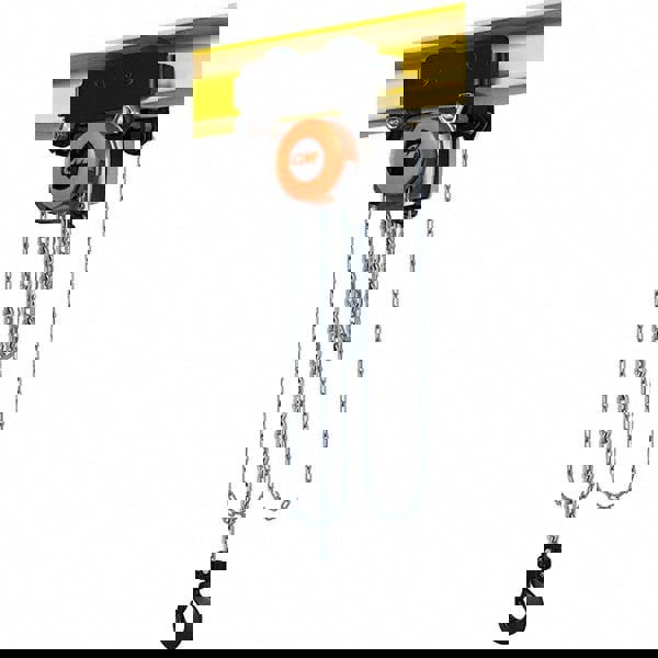 6,614 Lb Capacity, 15' Lift Height, Manual Chain Hoist