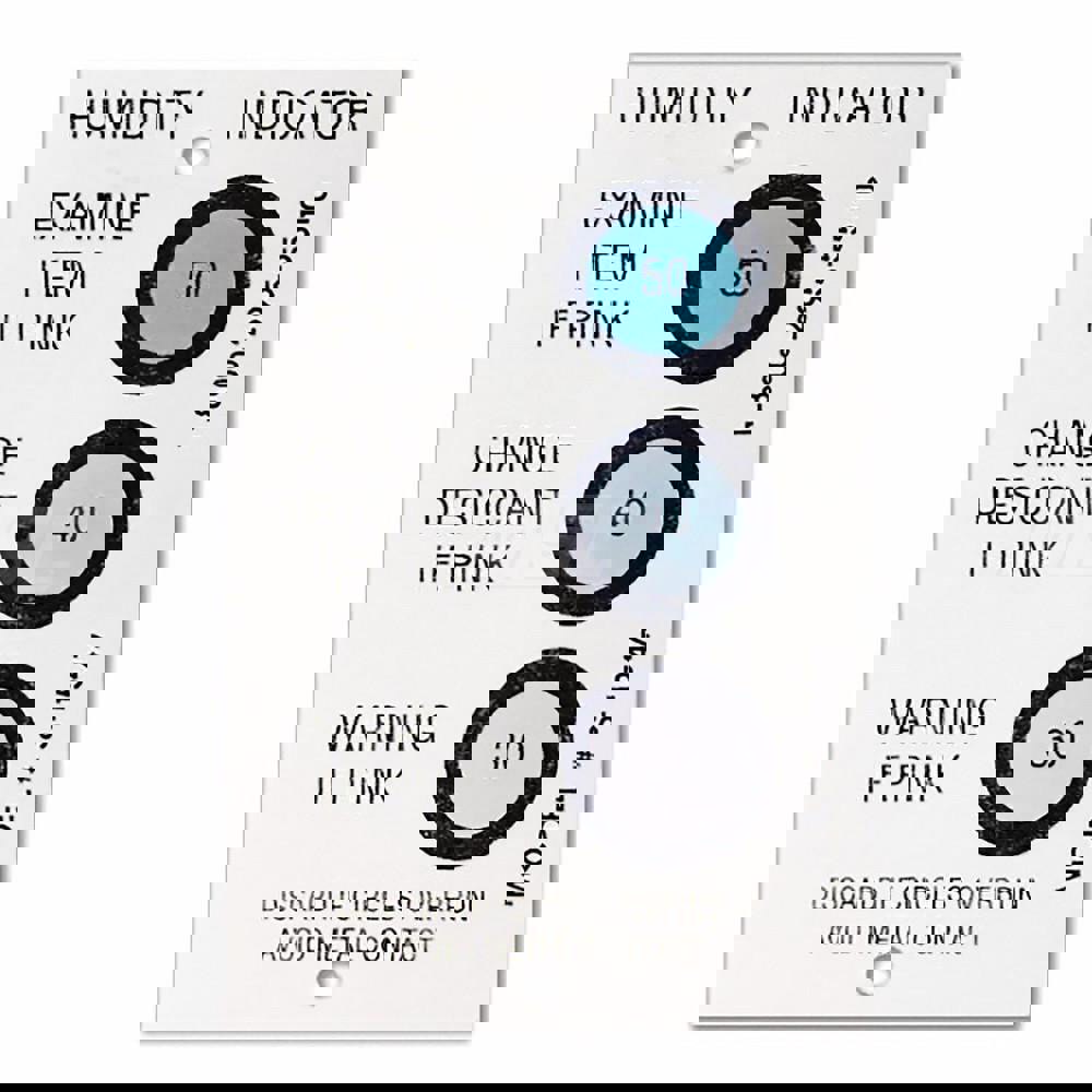 Humidity Indicator Cards; Humidty Level Indicated (Percent): 60