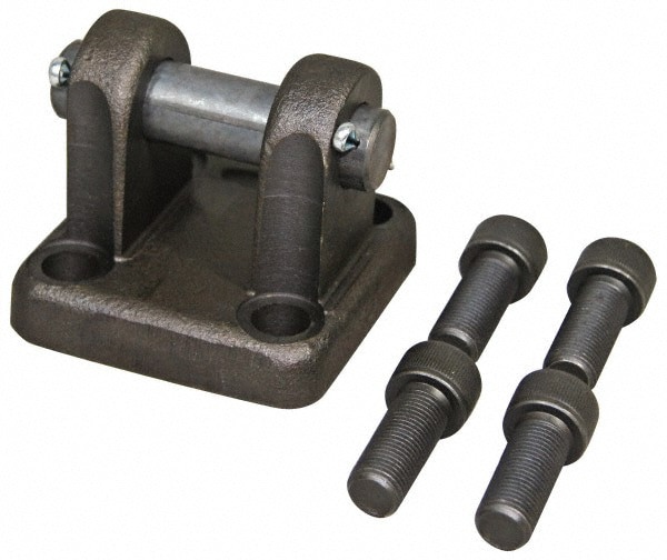 Hydraulic Cylinder Mounting Kits; Kit Type: Cap Clevis Mounting Kit ; Bore Diameter: 4.0000 ; Overall Length: 5.00 ; Includes: Clevis; Pivot Pin; (2) Cotter Pin; (4) Socket Screw ; Number Of Pieces: 8.000 ; Thread Size: 1-1/4 in-12