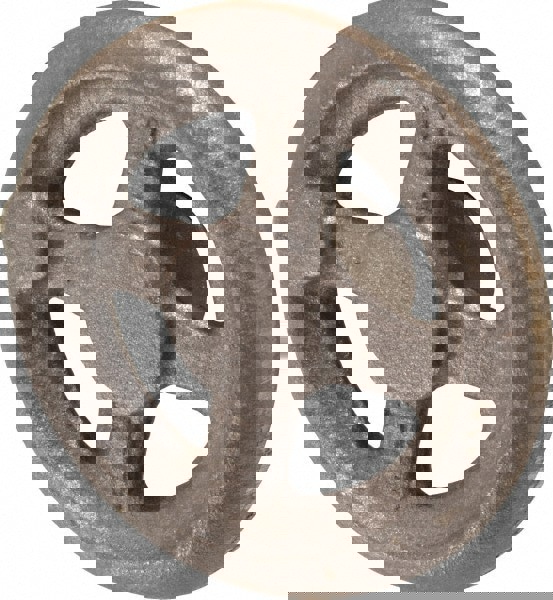 Spoked Straight Handwheel: Cast Iron, Plain Finish