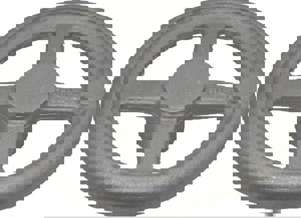 Spoked Straight Handwheel: Aluminum, Plain Finish