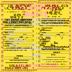 Hazardous Material Label: 