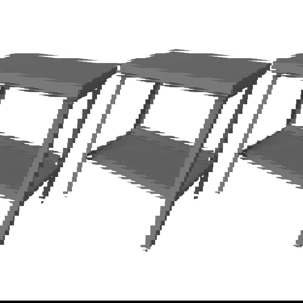 Stationary Heavy-Duty Workbench: Textured Gray