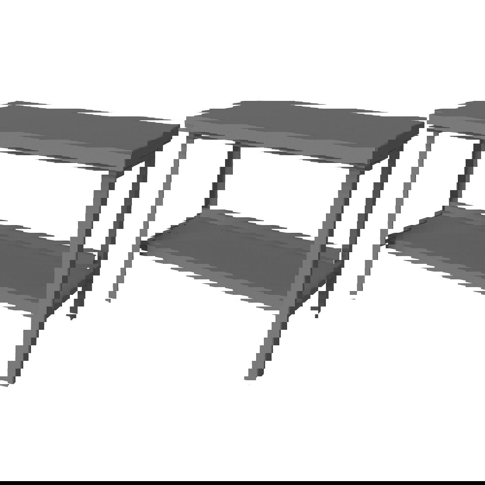 Stationary Heavy-Duty Workbench: Textured Gray