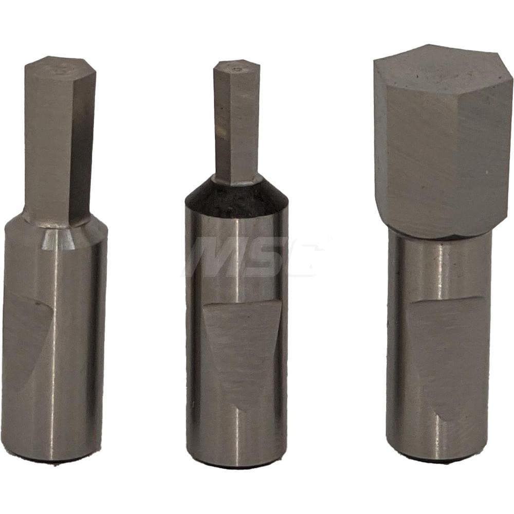 Hexagon Broaches; Tool Material: High Speed Steel ; Coating: Uncoated ; Coated: Uncoated ; Maximum Cutting Length: 0.169in ; Overall Length: 2.75 ; Maximum Length of Cut (Inch): 0.169in