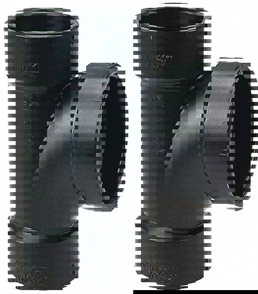 Drain, Waste & Vent Sanitary Tee: 1-1/2 x 1-1/4 x 1-1/2