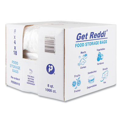 Food Storage Bag: 2 gal, Plastic