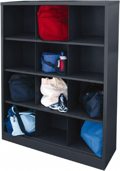 4 Shelf, Closed Shelving Cubby Cabinet