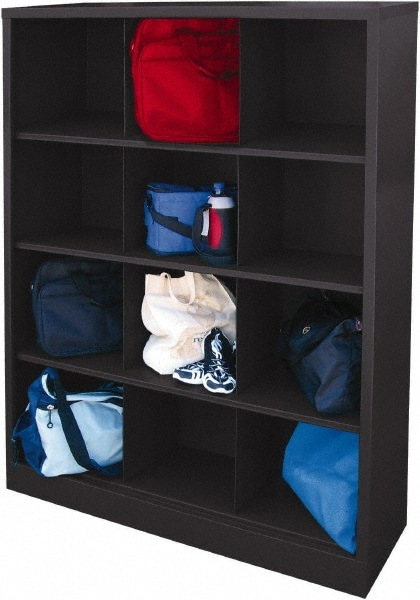 4 Shelf, Closed Shelving Cubby Cabinet