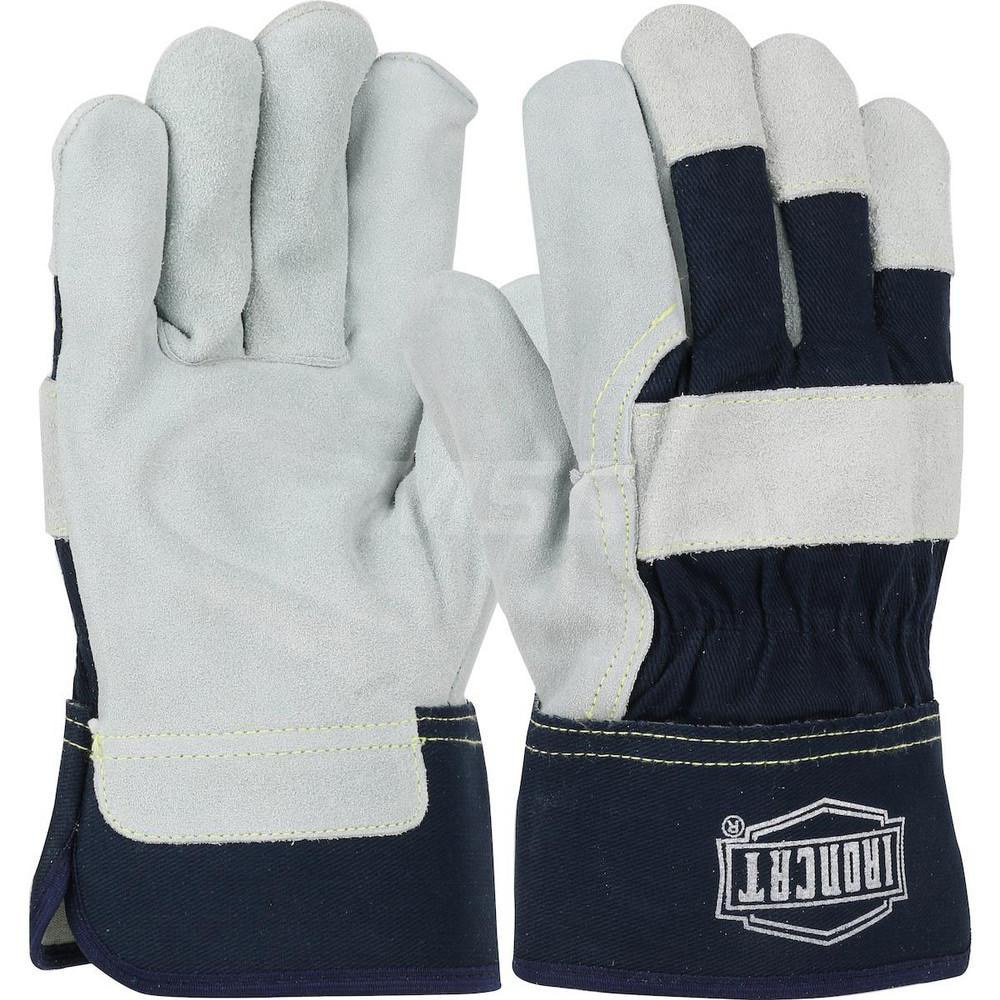 Welding Gloves: Ironcat IC5, Size X-Large, Uncoated-Coated, Split Cowhide Leather, Pair, for Agriculture, Foundry Operations, Mining & Heavy Construction