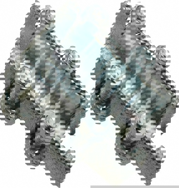 Interlocking U-Bolt Clamp & Single U-Bolt: Plated Steel