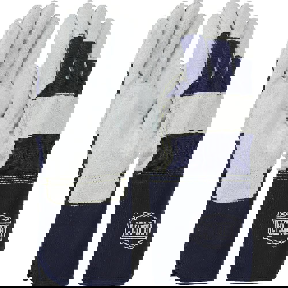 Welding Gloves: Size X-Large, Uncoated, Split Cowhide Leather, Construction Application