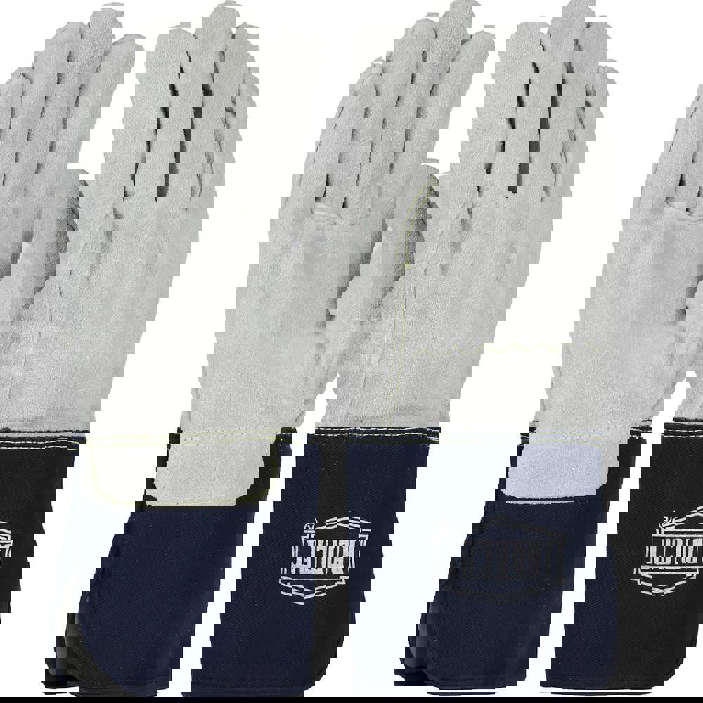 Welding Gloves: Size X-Large, Uncoated, Split Cowhide Leather, Construction Application