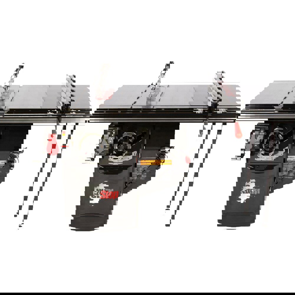 3HP, 1ph, 230v Industrial Cabinet Saw with 36 Industrial T-Glide fence system, rails & extension table