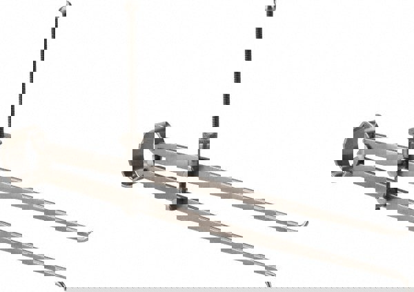 10 Inch Leg, Spring Joint, Steel, Polished, Inside Caliper