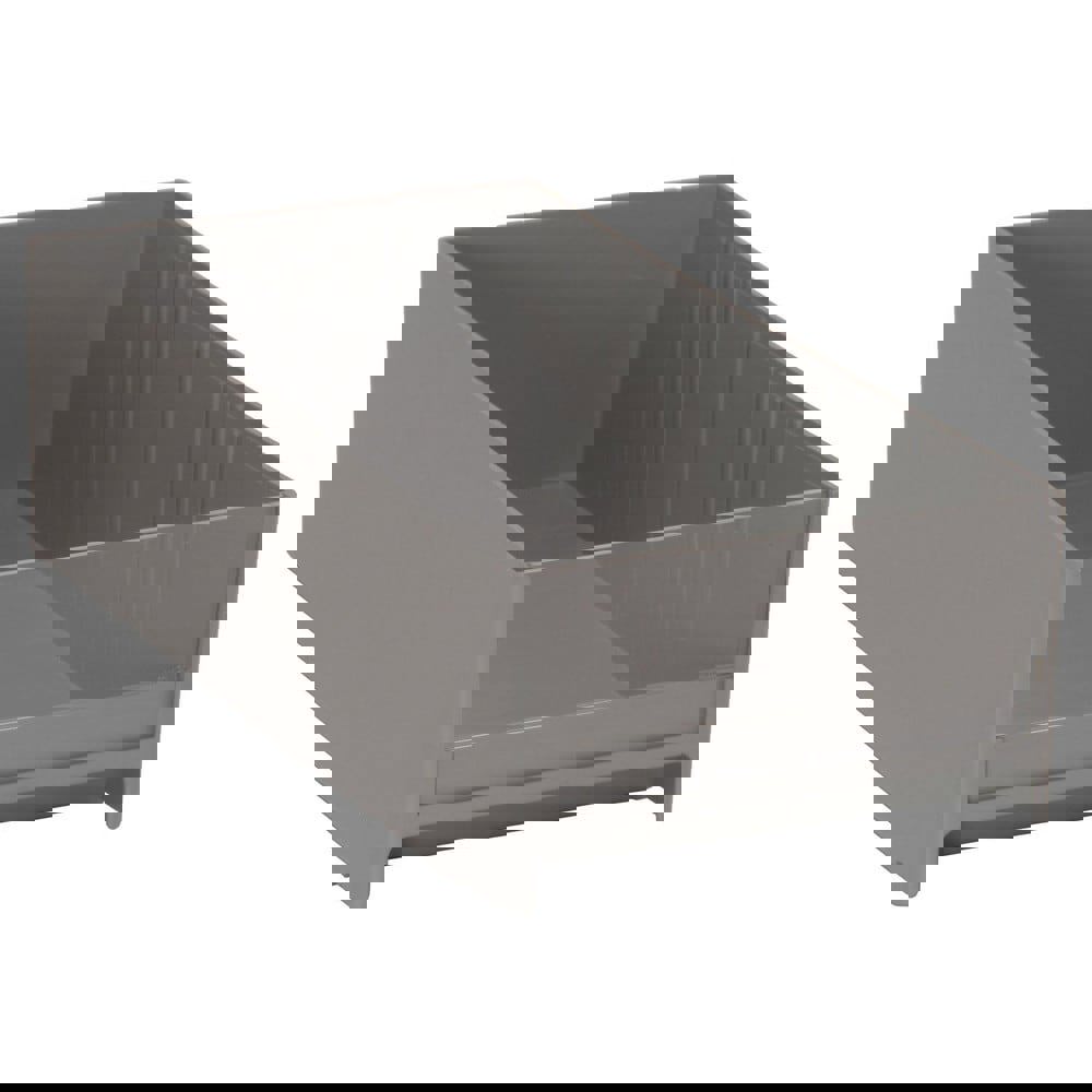 Plastic Drawer Bin: Gray