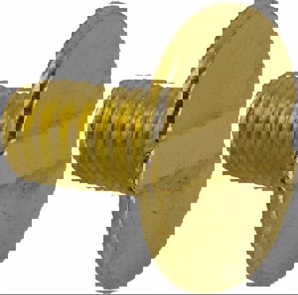 #8-32 Thread Screw, Truss Head, Slotted Drive, Brass Sex Bolt & Binding Post