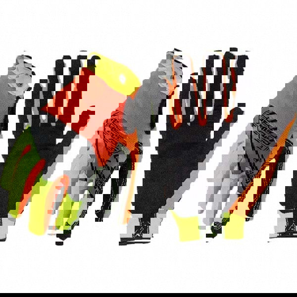 Impact-Resistant Gloves: Size 2X-Large, Suede & Polyester Lined, Suede & Polyester