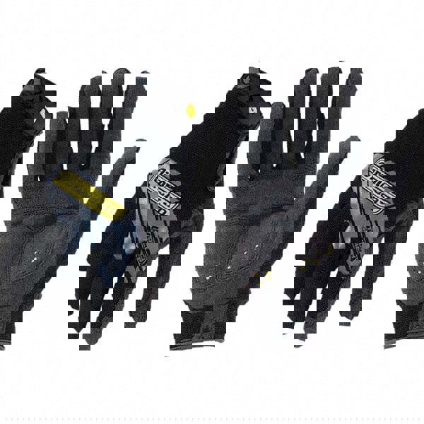 Cut-Resistant Gloves: Size Large, ANSI Puncture 3, Suede & Polyester Lined, Suede & Polyester