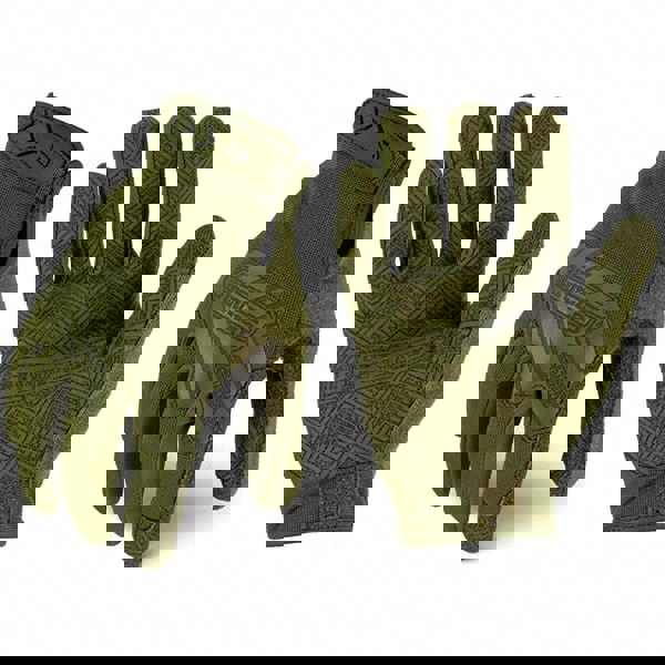 General Purpose Work Gloves: Large, Silicone Coated, Synthetic Leather