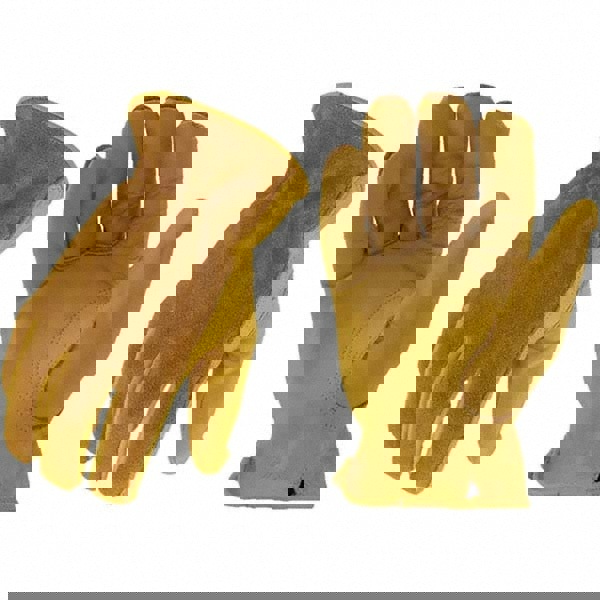 Cut-Resistant Gloves: Size 2X-Large, ANSI Puncture 3, Cowhide Leather Lined, Cowhide