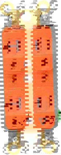 Straight Blade Duplex Receptacle: NEMA 5-20R, 20 Amps, Isolated Ground