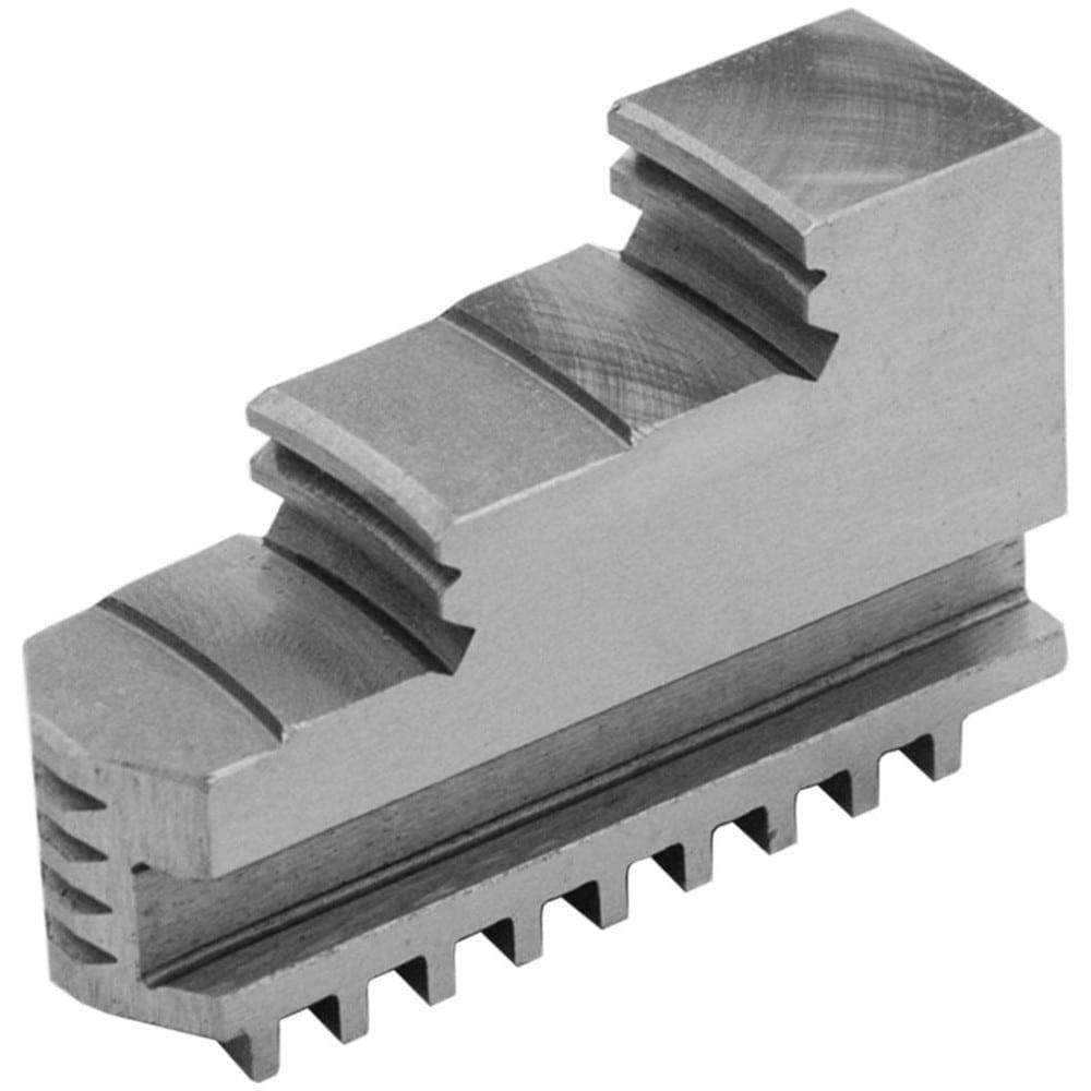 Hard Lathe Chuck Jaw: 6'' Max Chuck Dia, Solid ID