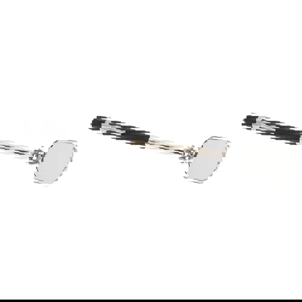 Inspection Mirror: Oval, Vinyl Handle