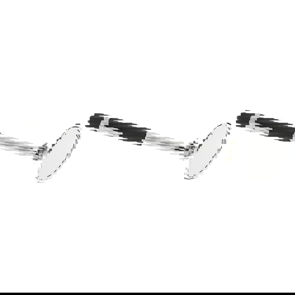 Inspection Mirror: Round, Vinyl Handle